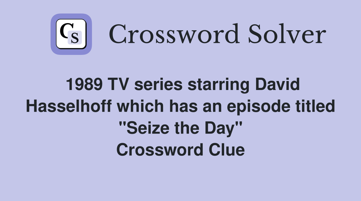 1989 TV series starring David Hasselhoff which has an episode titled